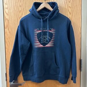 Ariat Patriotic USA Men’s Hoodie Size M Navy Colorway